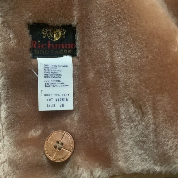 Richman Brothers Fur Lined Trench Coat - Picture 5 of 7
